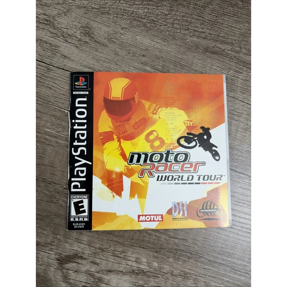 moto racer world tour PlayStation 1‎ Video Game Manual ps1 manual Only